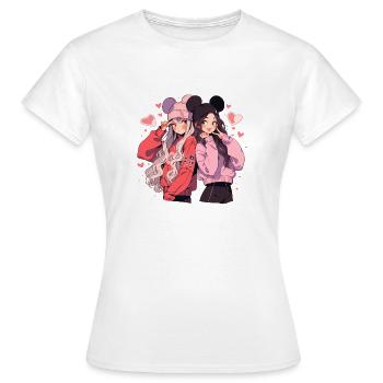 Cuties - T-shirt Femme - blanc - Devant - AI Model Female 172 dark (172cm)