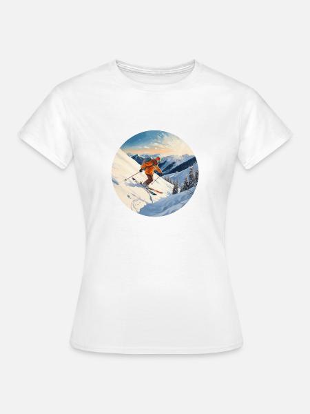 Alpiner Nervenkitzel - Frauen T-Shirt - Weiß