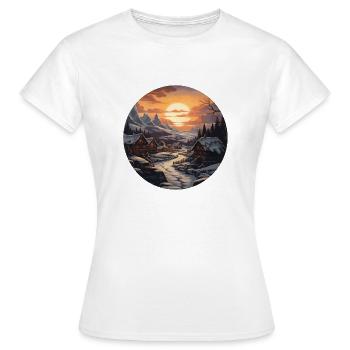 Royaume gelé - T-shirt Femme - blanc - Devant - AI Model Female 172 dark (172cm)