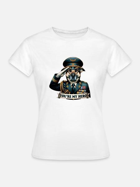 Commander Canine - Frauen T-Shirt - Weiß