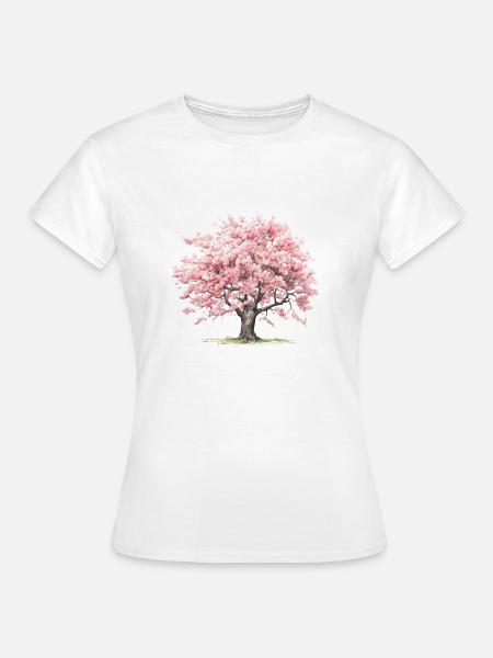 Sakura - Frauen T-Shirt - Weiß