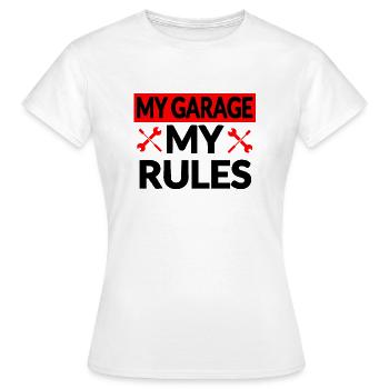 Garage - Frauen T-Shirt - Weiß - Vorne - AI Model Female 172 dark (172cm)