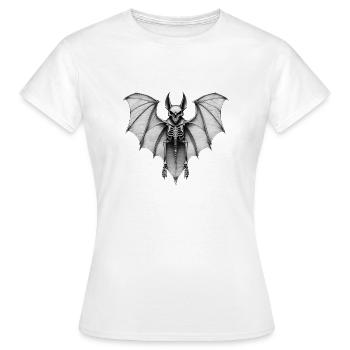 Chauve Souris - T-shirt Femme - blanc - Devant - AI Model Female 172 dark (172cm)