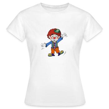 Clown - T-shirt Femme - blanc - Devant - AI Model Female 172 dark (172cm)