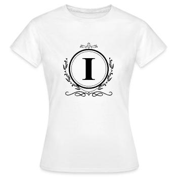 Buchstabe I Dekoration - Frauen T-Shirt - Weiß - Vorne - AI Model Female 172 dark (172cm)
