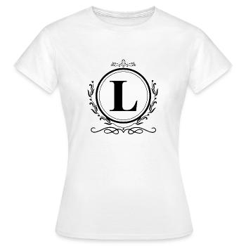lettre l décoration - T-shirt Femme - blanc - Devant - AI Model Female 172 dark (172cm)
