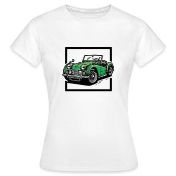 Vert Voiture classique - T-shirt Femme - blanc - Devant - AI Model Female 172 dark (172cm)