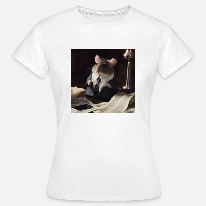 Bookkeper Mouse - Women's T-Shirt - white