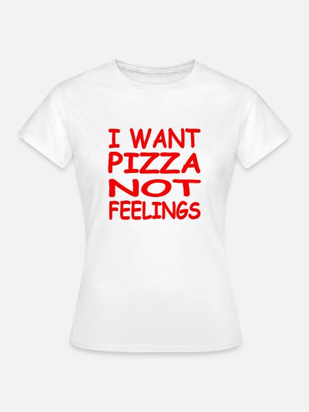 Pizza - Frauen T-Shirt - Weiß