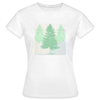 Pins aux couleurs pastel. - T-shirt Femme - blanc - Devant - AI Model Female 172 dark (172cm)