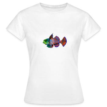 Poisson mandarin - T-shirt Femme - blanc - Devant - AI Model Female 172 dark (172cm)