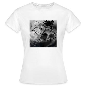 Grusel Spinne - Frauen T-Shirt - Weiß - Vorne - AI Model Female 172 dark (172cm)