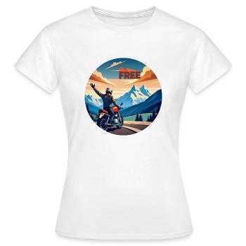 spread free - Frauen T-Shirt - Weiß - Vorne - AI Model Female 172 dark (172cm)