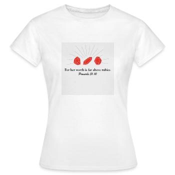 31 Rubies - Women's T-Shirt - white - Front - AI Model Female 172 dark (172cm)