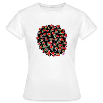 VIRUS MORTEL DEFo III 2107 - T-shirt Femme - blanc - Devant - AI Model Female 172 dark (172cm)