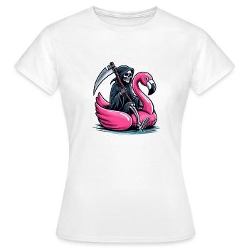 Faucheur de vacances - T-shirt Femme - blanc - Devant - AI Model Female 172 dark (172cm)