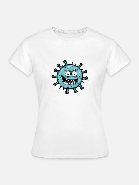 Lustiges Virus - Frauen T-Shirt - Weiß