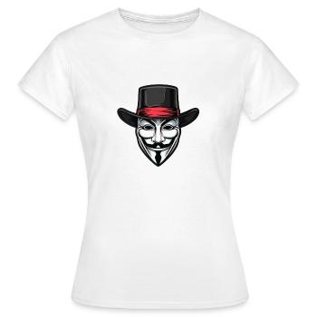 Anonymous - Frauen T-Shirt - Weiß - Vorne - AI Model Female 172 dark (172cm)
