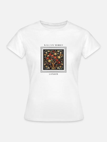 William Morris - Frauen T-Shirt - Weiß