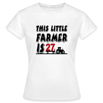 Bauer - Frauen T-Shirt - Weiß - Vorne - AI Model Female 172 dark (172cm)
