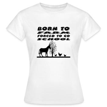 Ferme - T-shirt Femme - blanc - Devant - AI Model Female 172 dark (172cm)