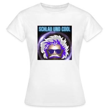 Schlau - Frauen T-Shirt - Weiß - Vorne - AI Model Female 172 dark (172cm)