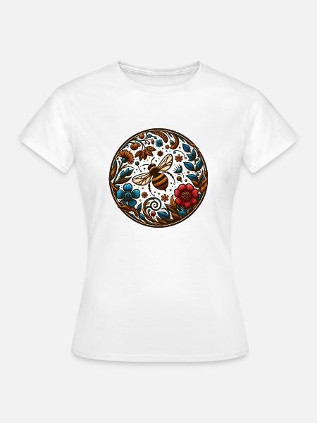Bienenglück - Frauen T-Shirt - Weiß