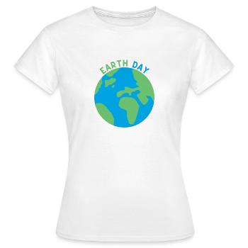 Jour de la Terre - T-shirt Femme - blanc - Devant - AI Model Female 172 dark (172cm)