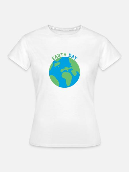 Earth Day - Frauen T-Shirt - Weiß