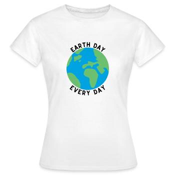 Earth Day EveryDay - Frauen T-Shirt - Weiß - Vorne - AI Model Female 172 dark (172cm)