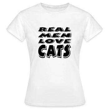 Chat - T-shirt Femme - blanc - Devant - AI Model Female 172 dark (172cm)