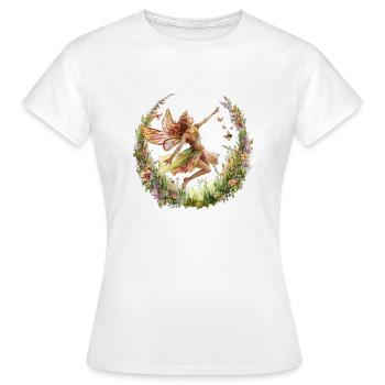 Fantaisie Fée Magie Conte de Fées Fille Nature Été - T-shirt Femme - blanc - Devant - AI Model Female 172 dark (172cm)