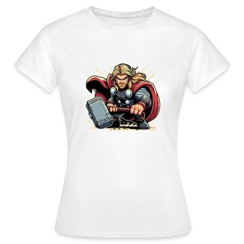 Super-héros - T-shirt Femme - blanc - Devant - AI Model Female 172 dark (172cm)