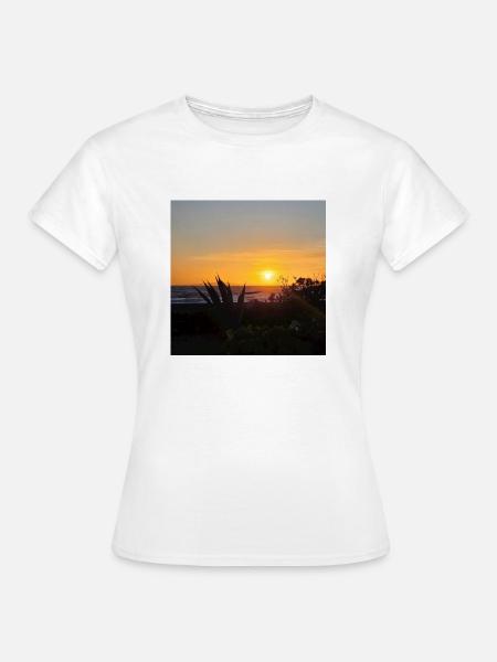 Sonnenuntergang - Frauen T-Shirt - Weiß