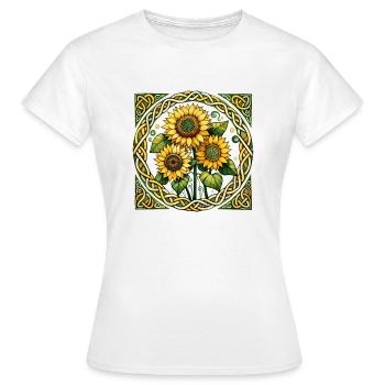 Tournesols - T-shirt Femme - blanc - Devant - AI Model Female 172 dark (172cm)