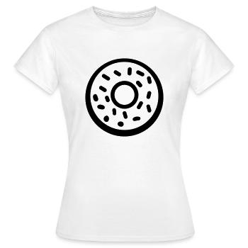 donut - T-shirt Femme - blanc - Devant - AI Model Female 172 dark (172cm)