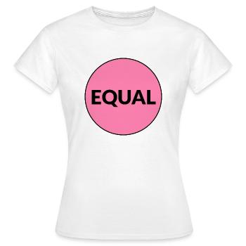 MOIS DE LA FIERTÉ LGBTQ ÉGALE - T-shirt Femme - blanc - Devant - AI Model Female 172 dark (172cm)