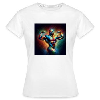 Bodybuilding - Women's T-Shirt - white - Front - AI Model Female 172 dark (172cm)