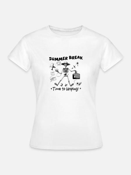 Sommerurlaub, Destination Disconnect! - Frauen T-Shirt - Weiß