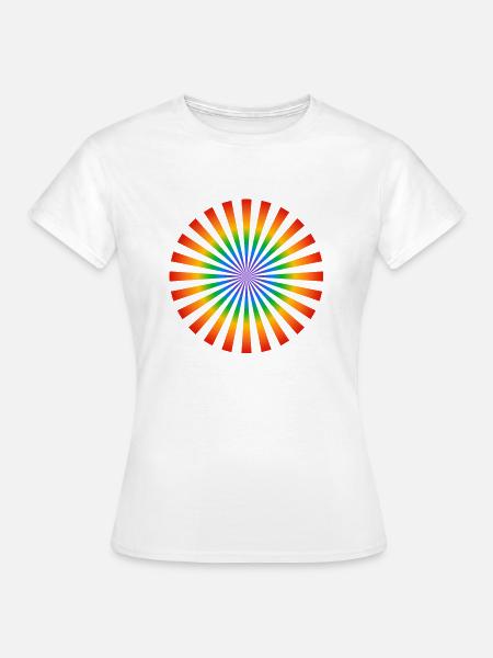 Pride-Blume - Frauen T-Shirt - Weiß