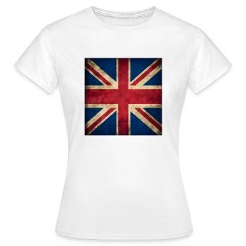 United Kingdom British Flag UK Souvenir - T-shirt Femme - blanc - Devant - AI Model Female 172 dark (172cm)