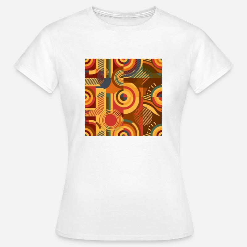 70s Nostalgia Pattern - Women's T-Shirt - white