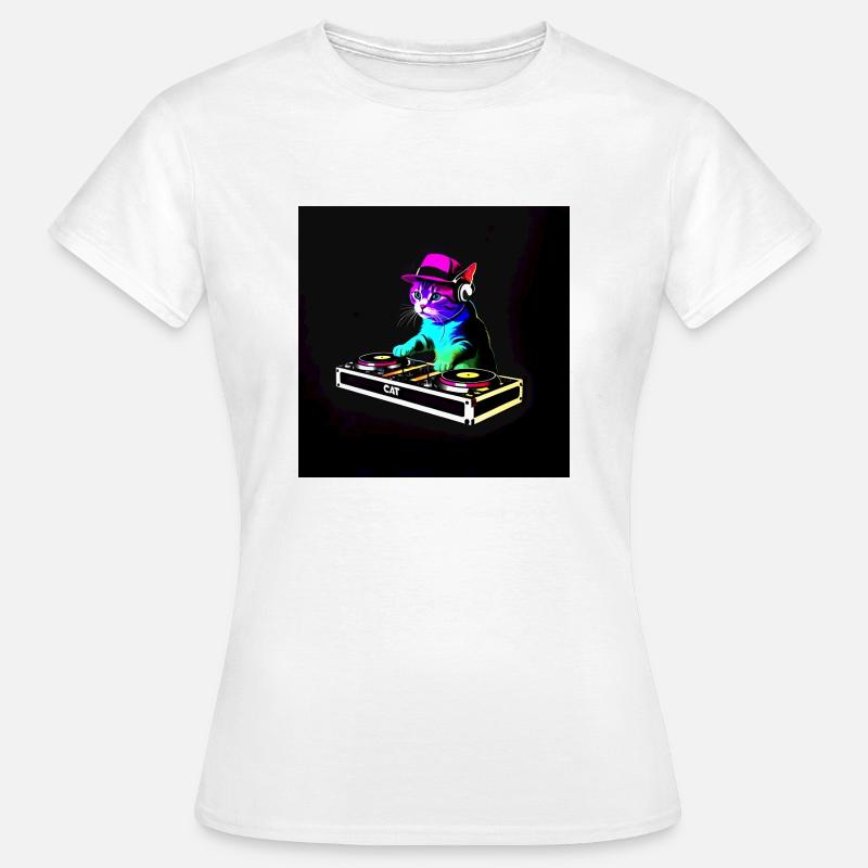 DJ Chat Scratch - Women's T-Shirt - white