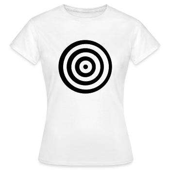Ziel - Frauen T-Shirt - Weiß - Vorne - AI Model Female 172 dark (172cm)