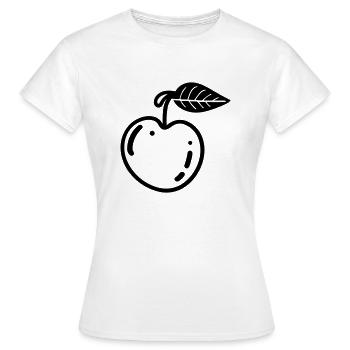 cerise - T-shirt Femme - blanc - Devant - AI Model Female 172 dark (172cm)