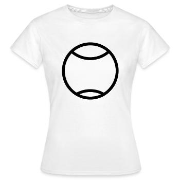 Balle de tennis - T-shirt Femme - blanc - Devant - AI Model Female 172 dark (172cm)