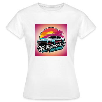 West Indies Koast Kustoms - T-shirt Femme - blanc - Devant - AI Model Female 172 dark (172cm)