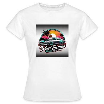 West Indies Koast Kustoms - T-shirt Femme - blanc - Devant - AI Model Female 172 dark (172cm)