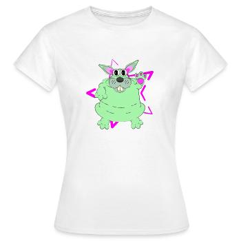 NIE GESEHEN - Frauen T-Shirt - Weiß - Vorne - AI Model Female 172 dark (172cm)