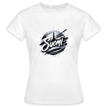 Suomi Finlande Finlande - T-shirt Femme - blanc - Devant - AI Model Female 172 dark (172cm)